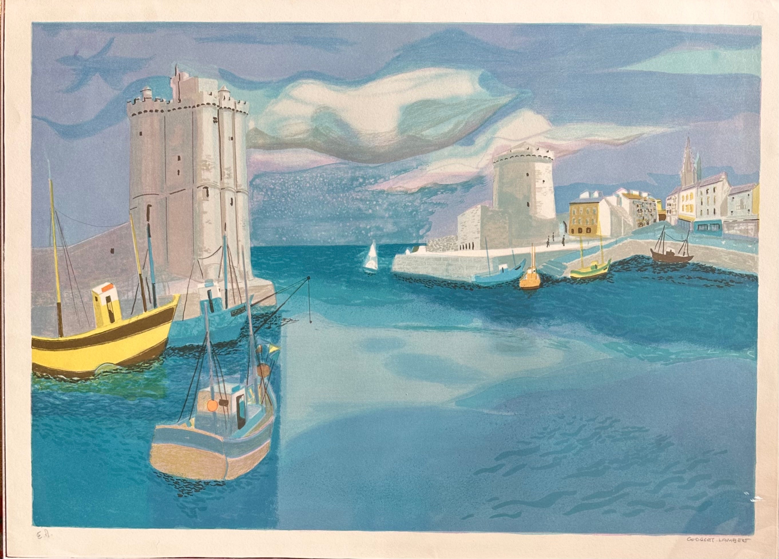 La Rochelle Lithograph