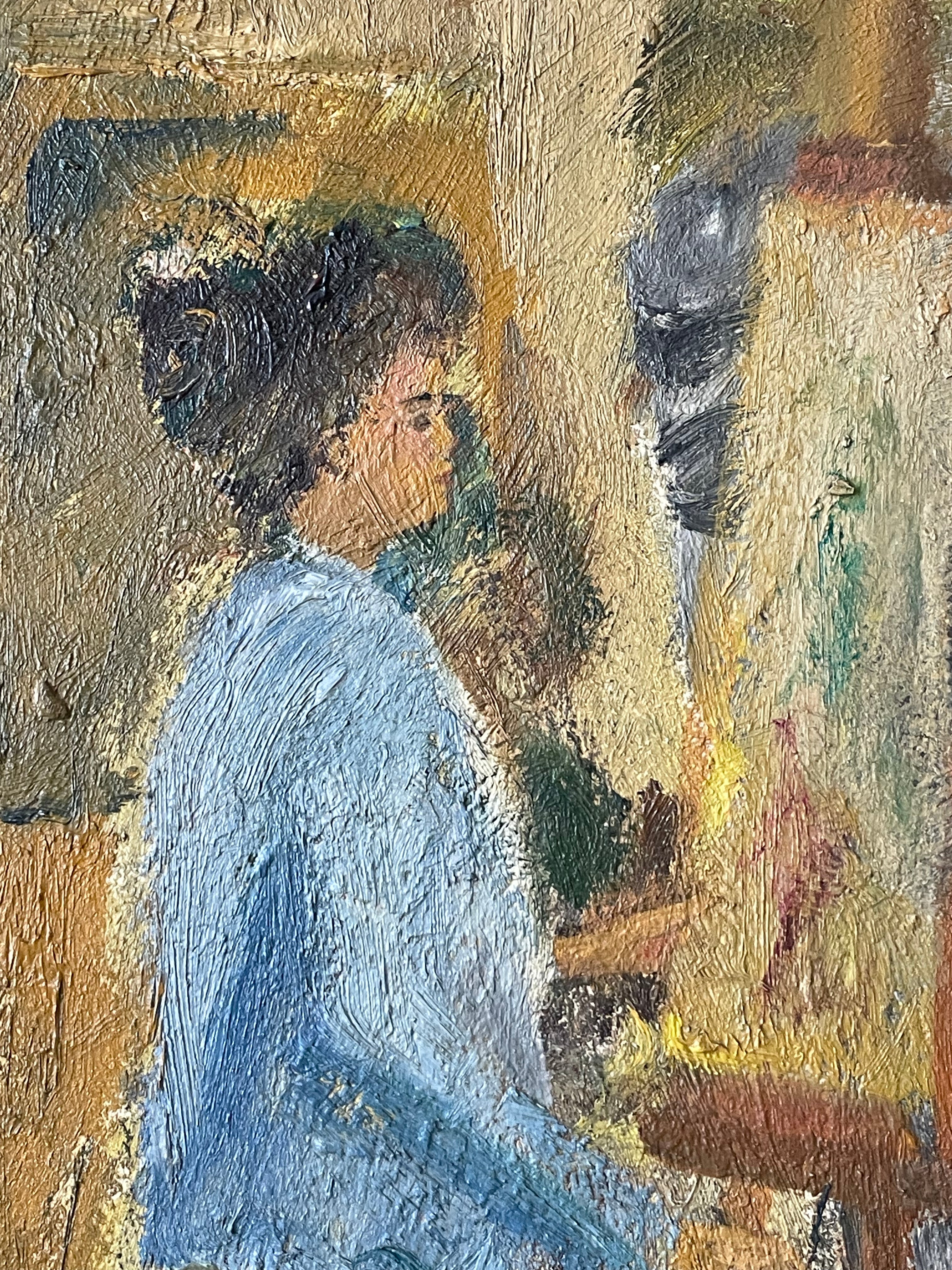 Artist in her Studio