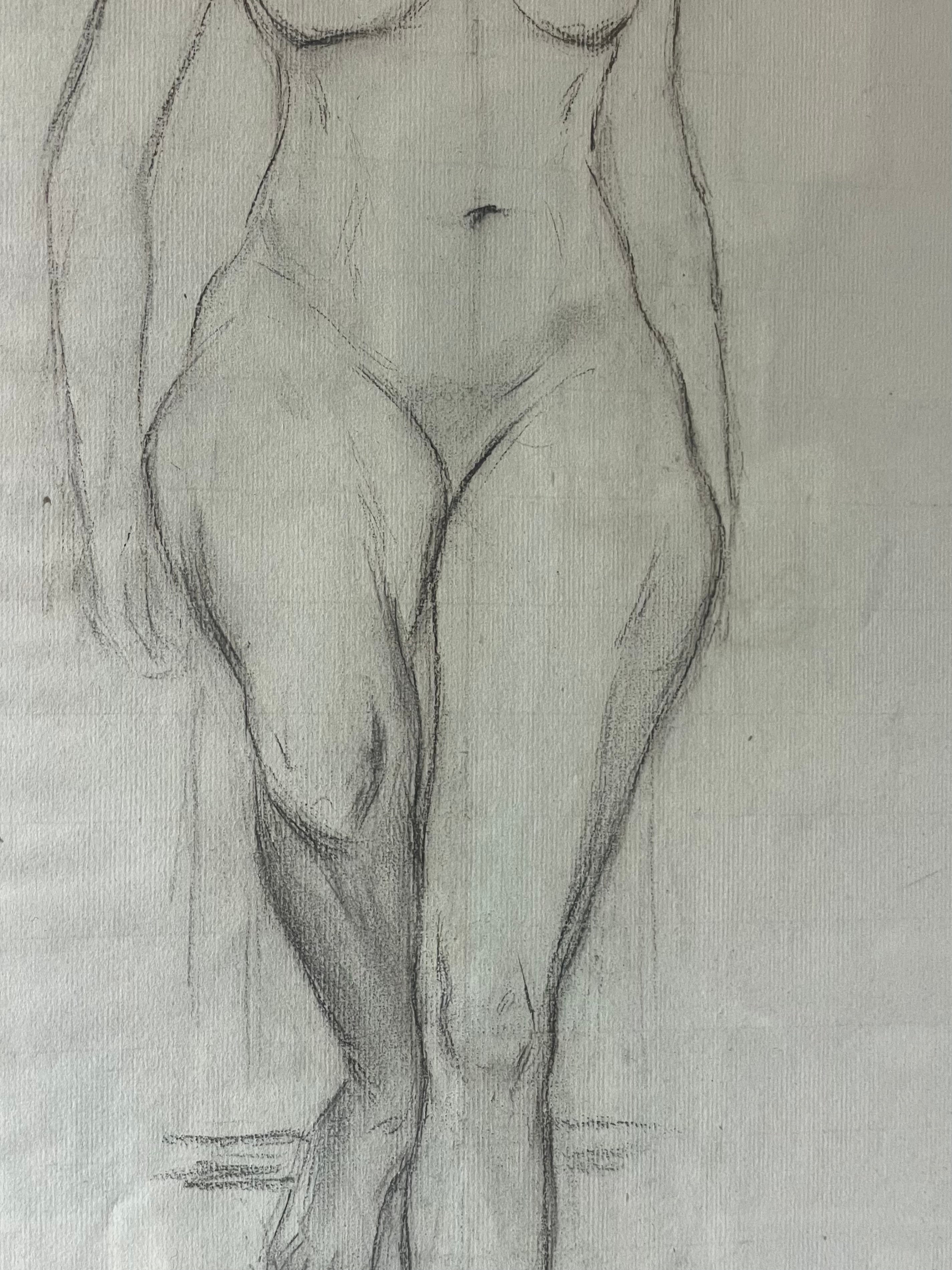 Perching Nude Sketch