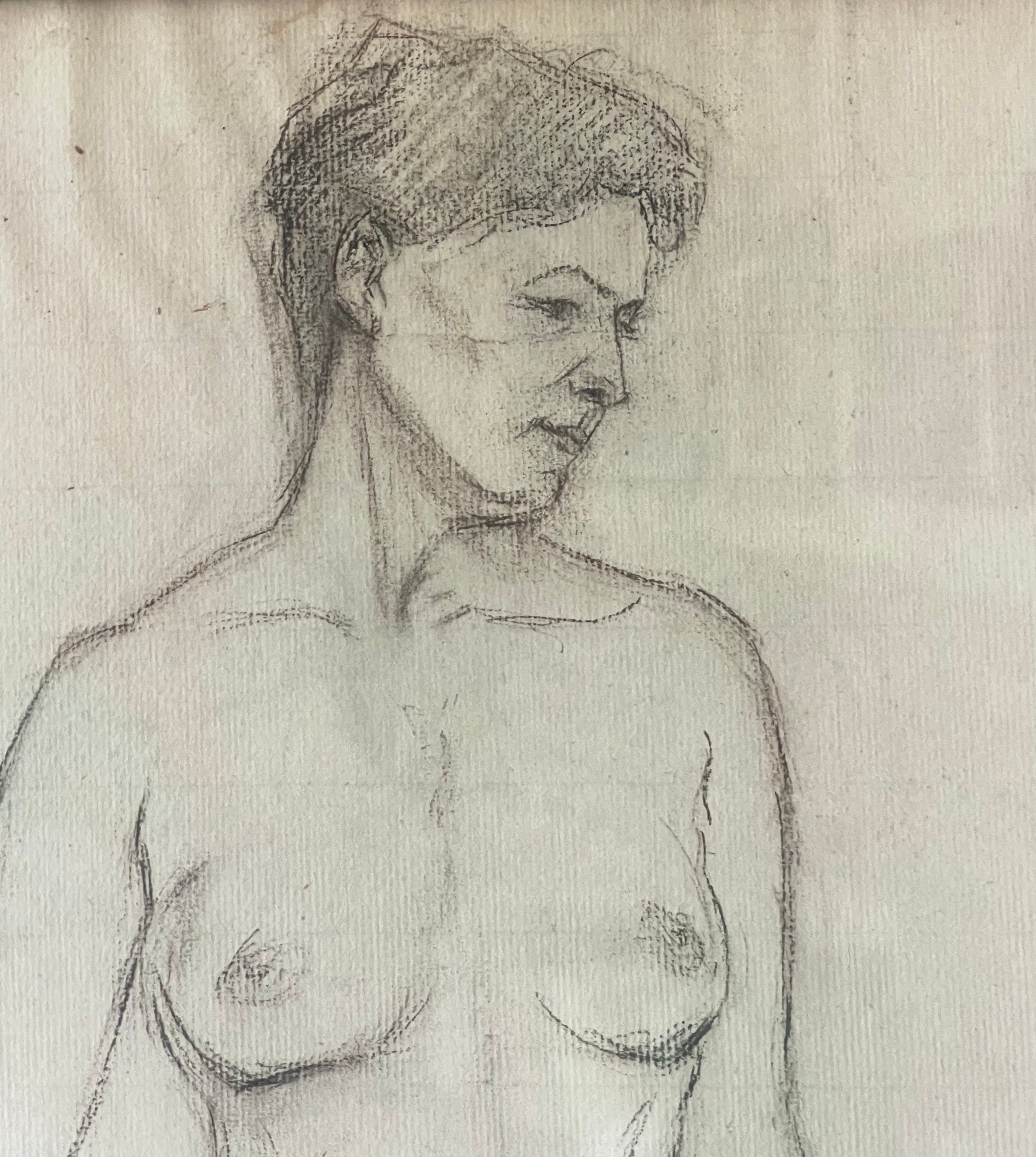 Perching Nude Sketch