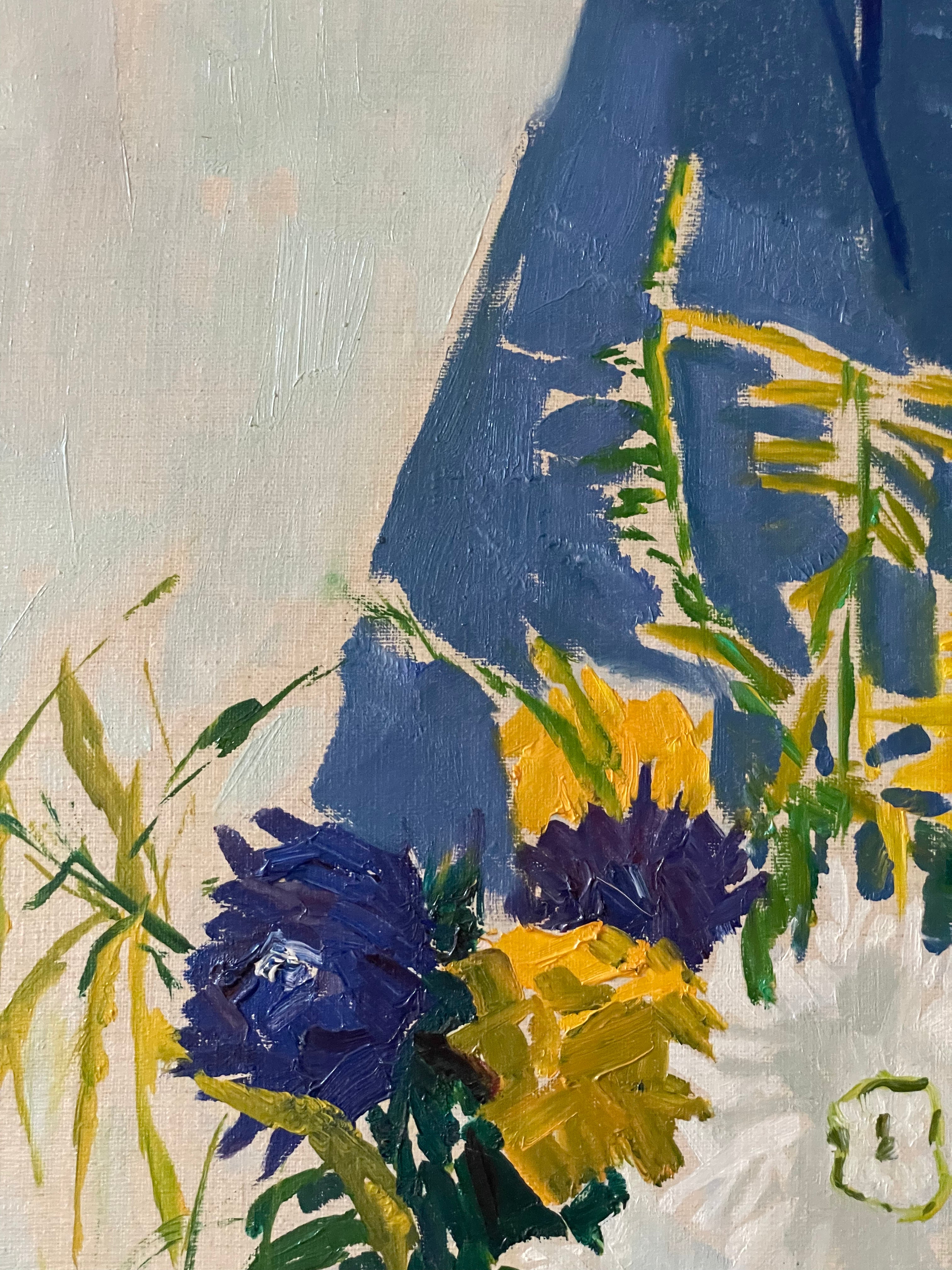 Swedish Blue and Yellow Floral