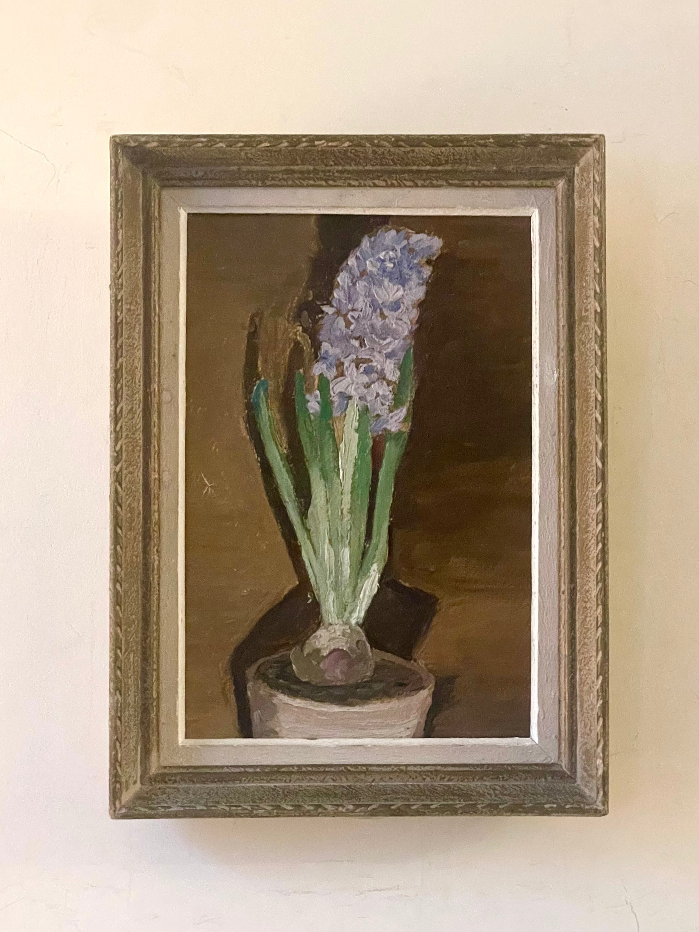 Hyacinth in a Brown Pot