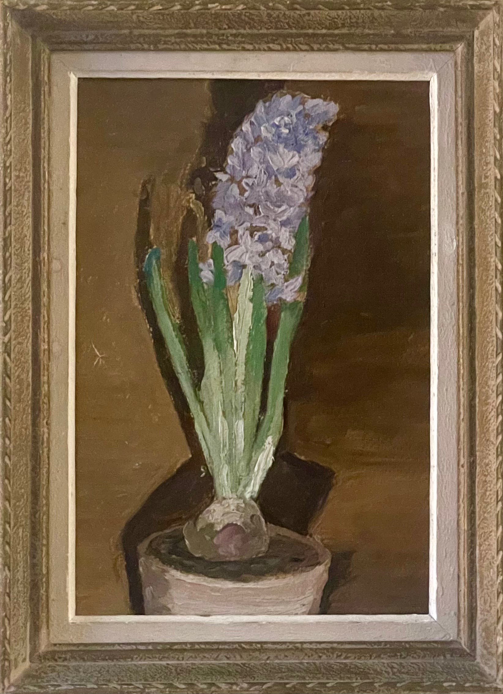 Hyacinth in a Brown Pot