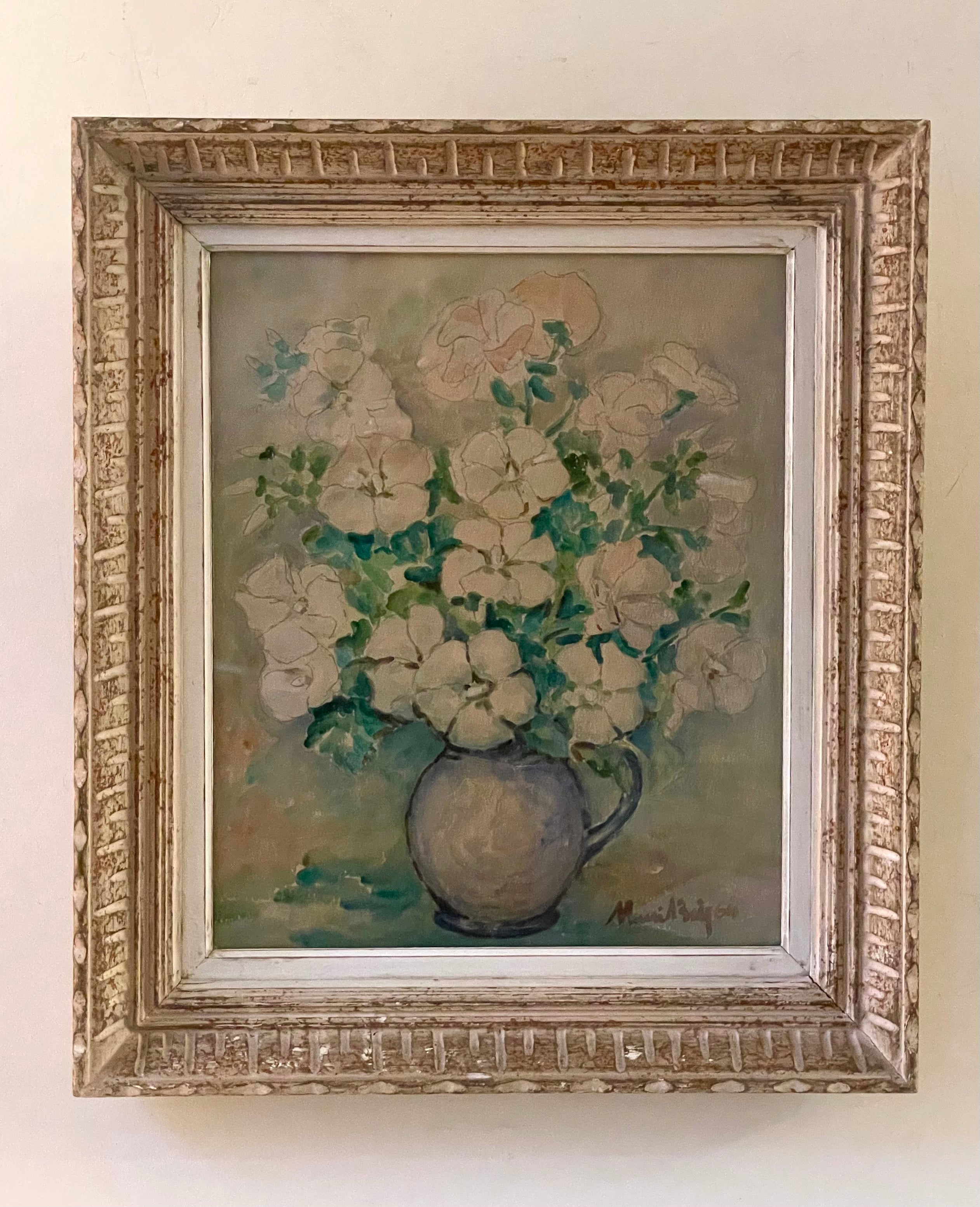 White Flowers in a Jug