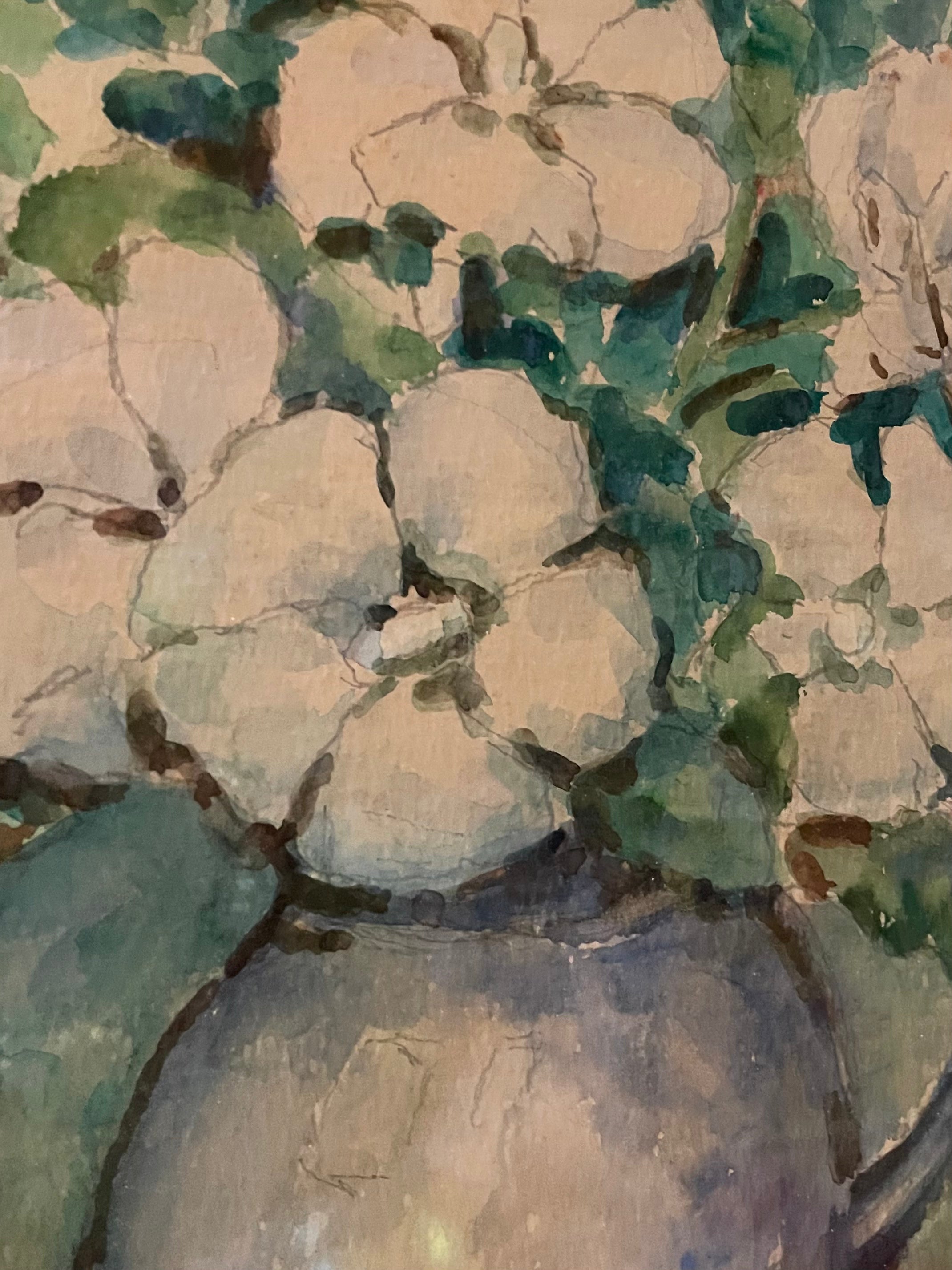 White Flowers in a Jug