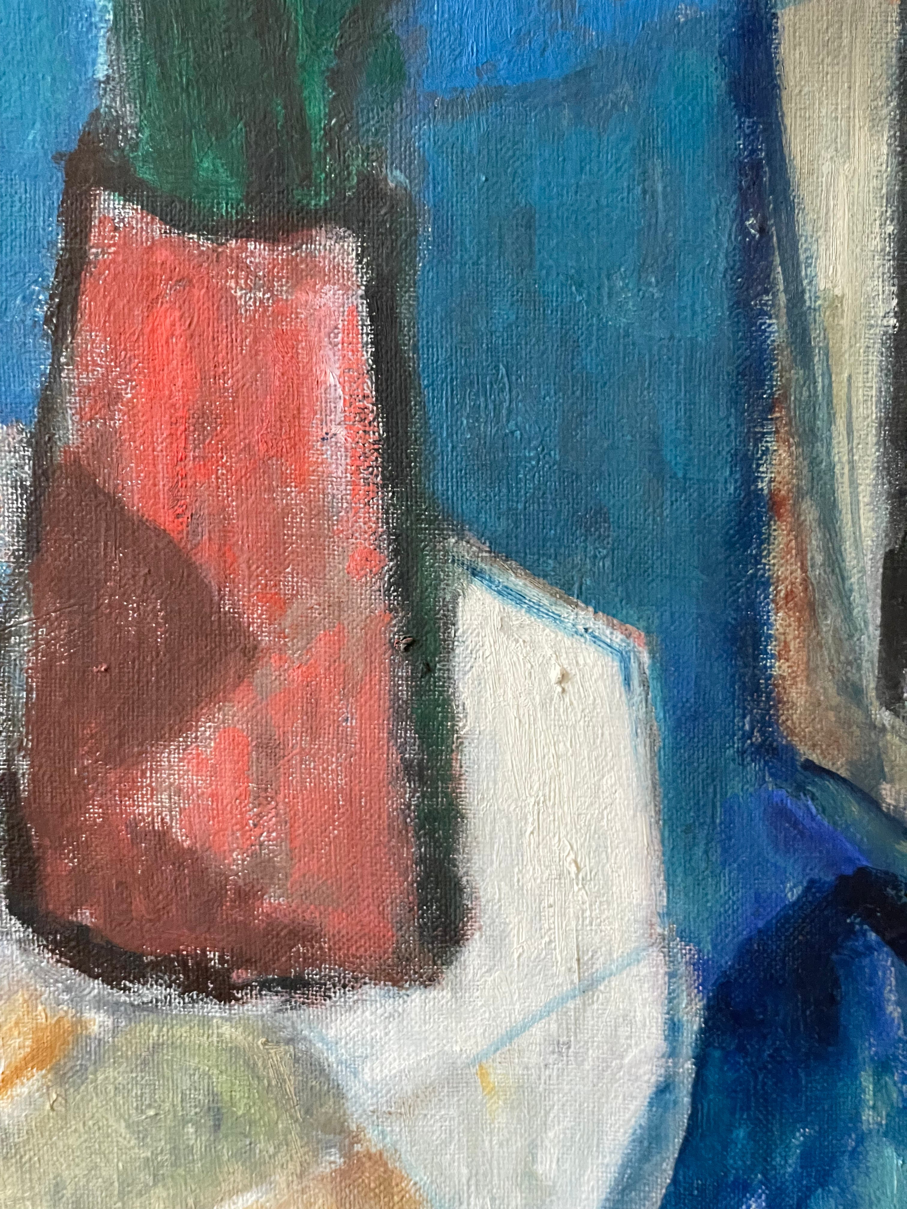 Red Vase in the Window