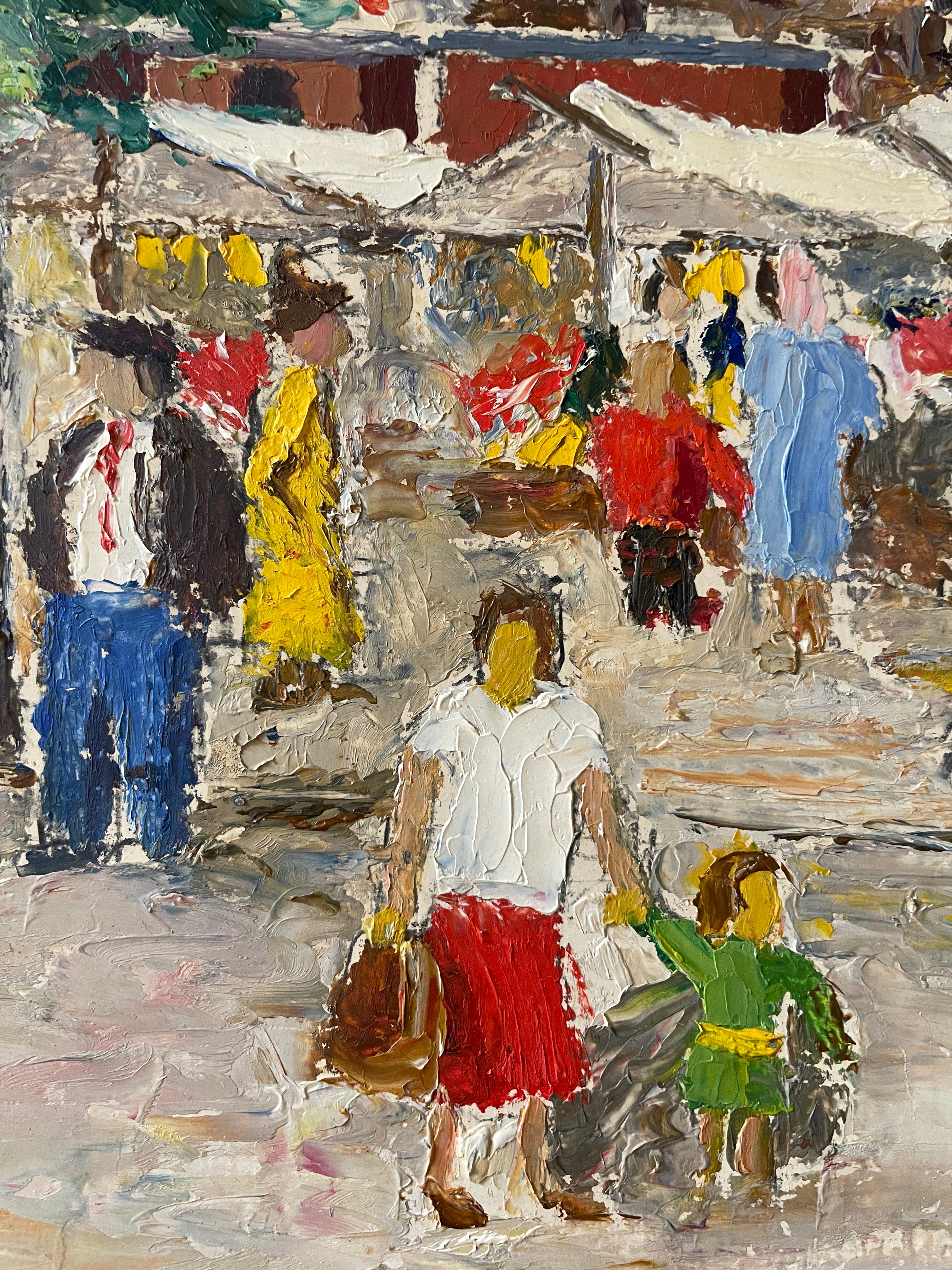 Busy Market Scene