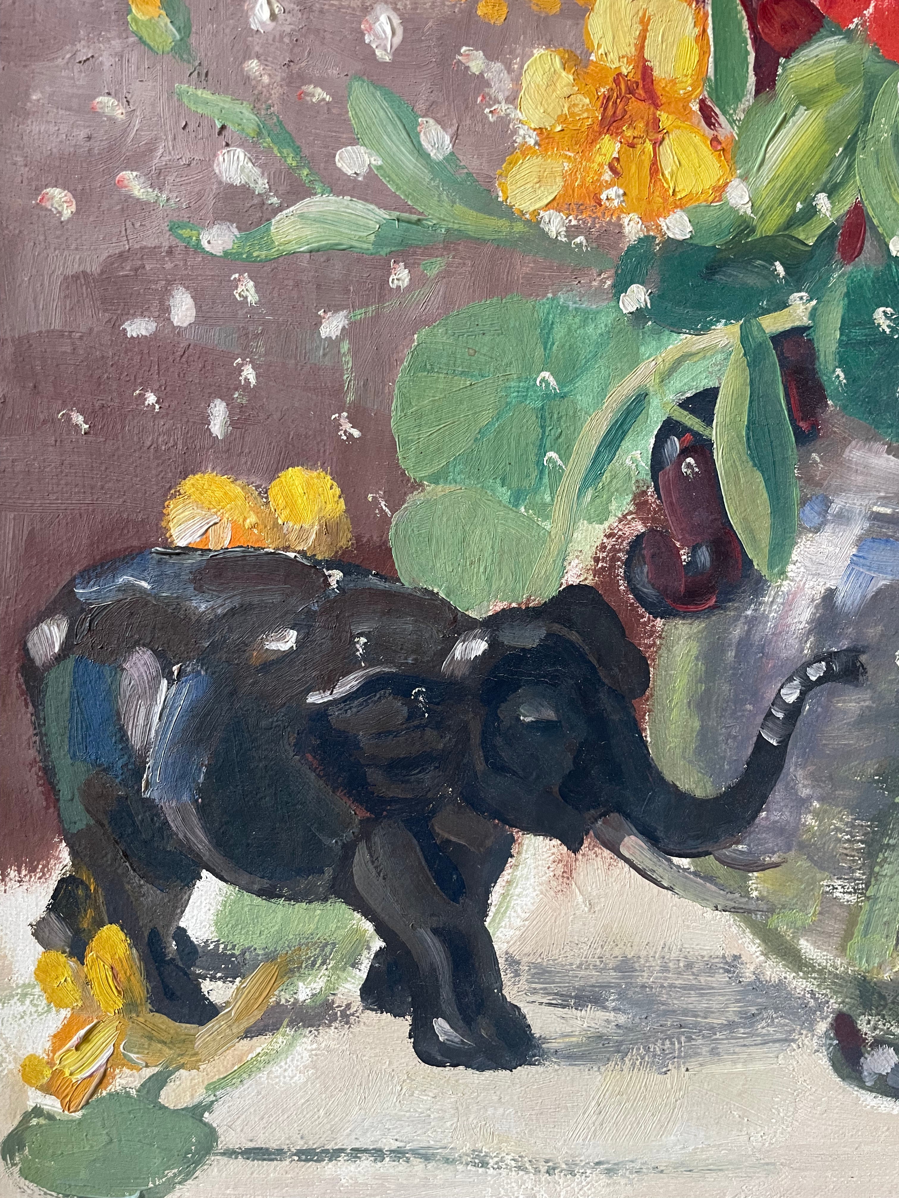 Flowers with Elephant