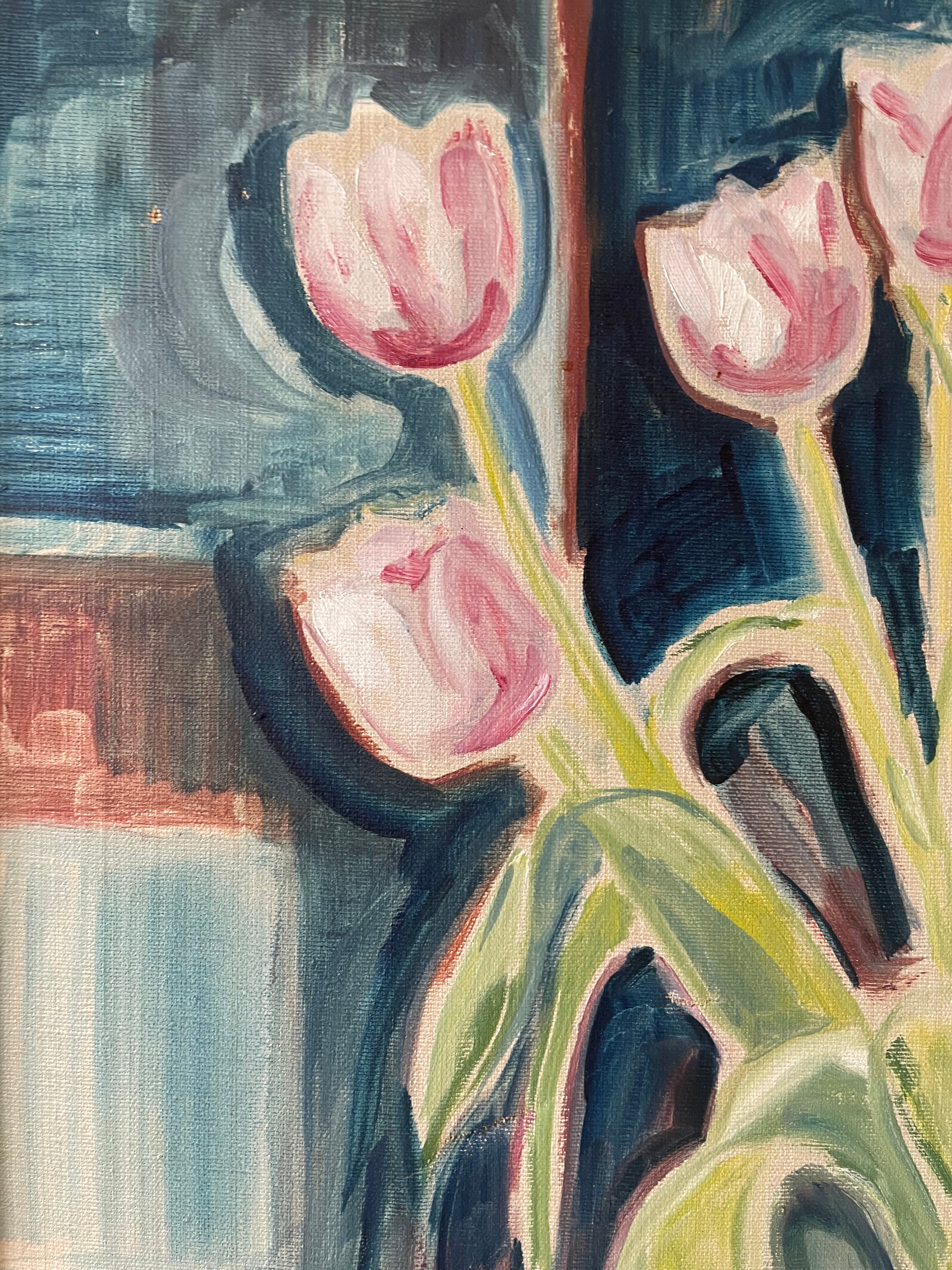 Pink Tulips with Apples