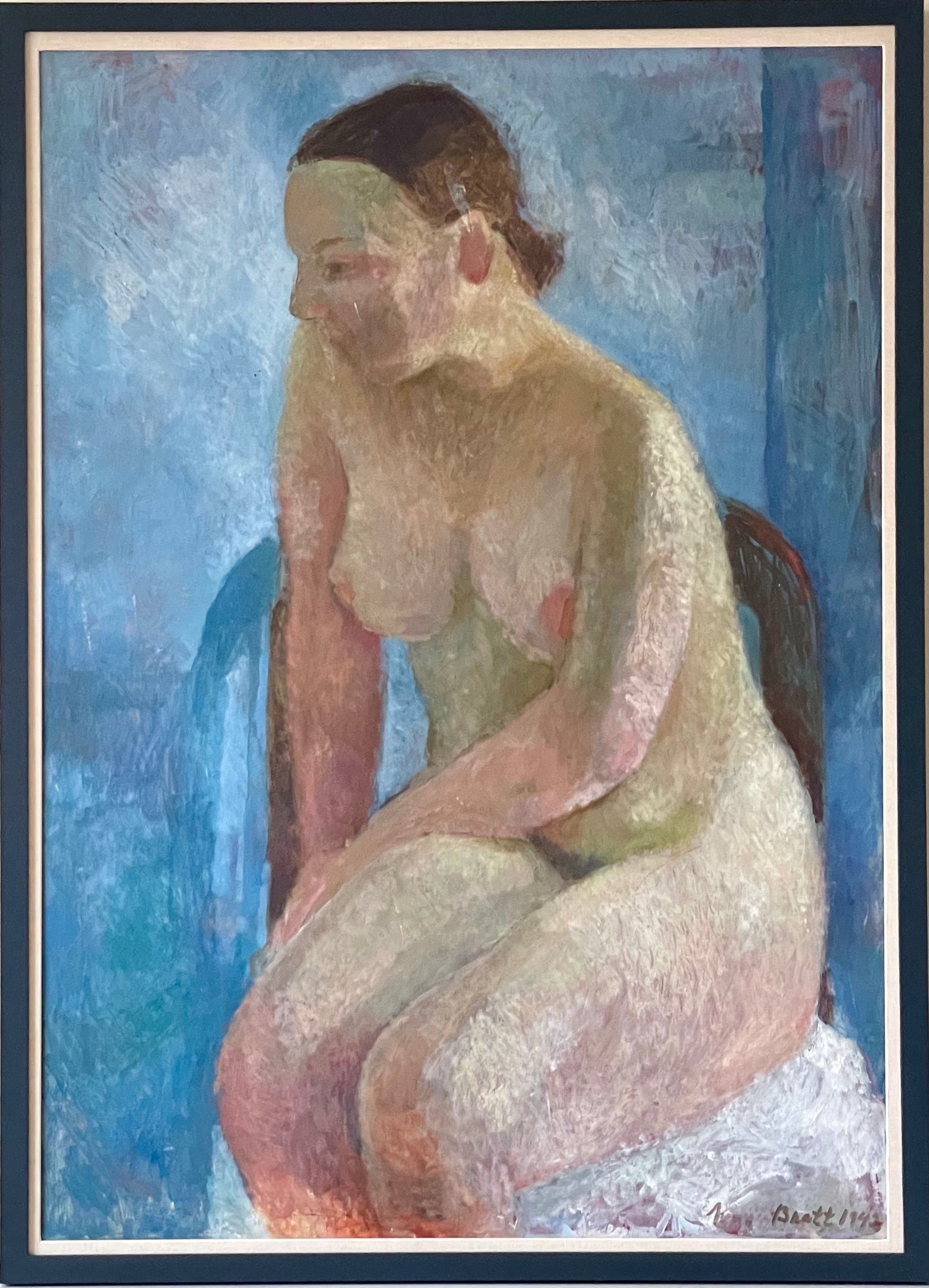 Nude in Blue Room