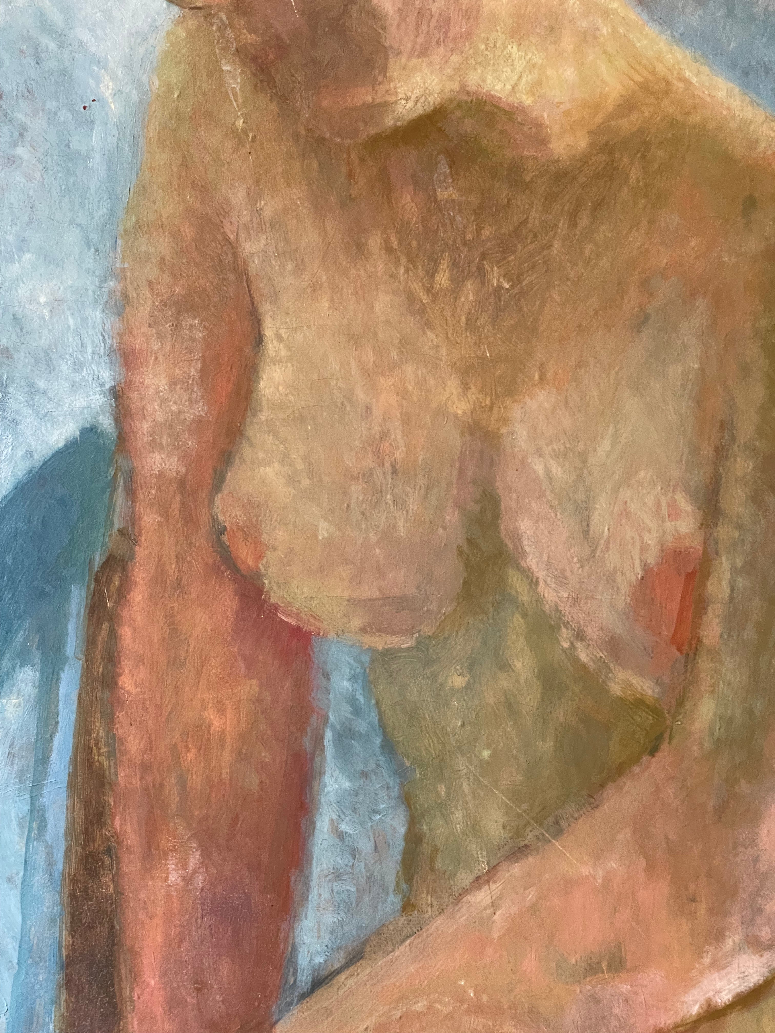 Nude in Blue Room