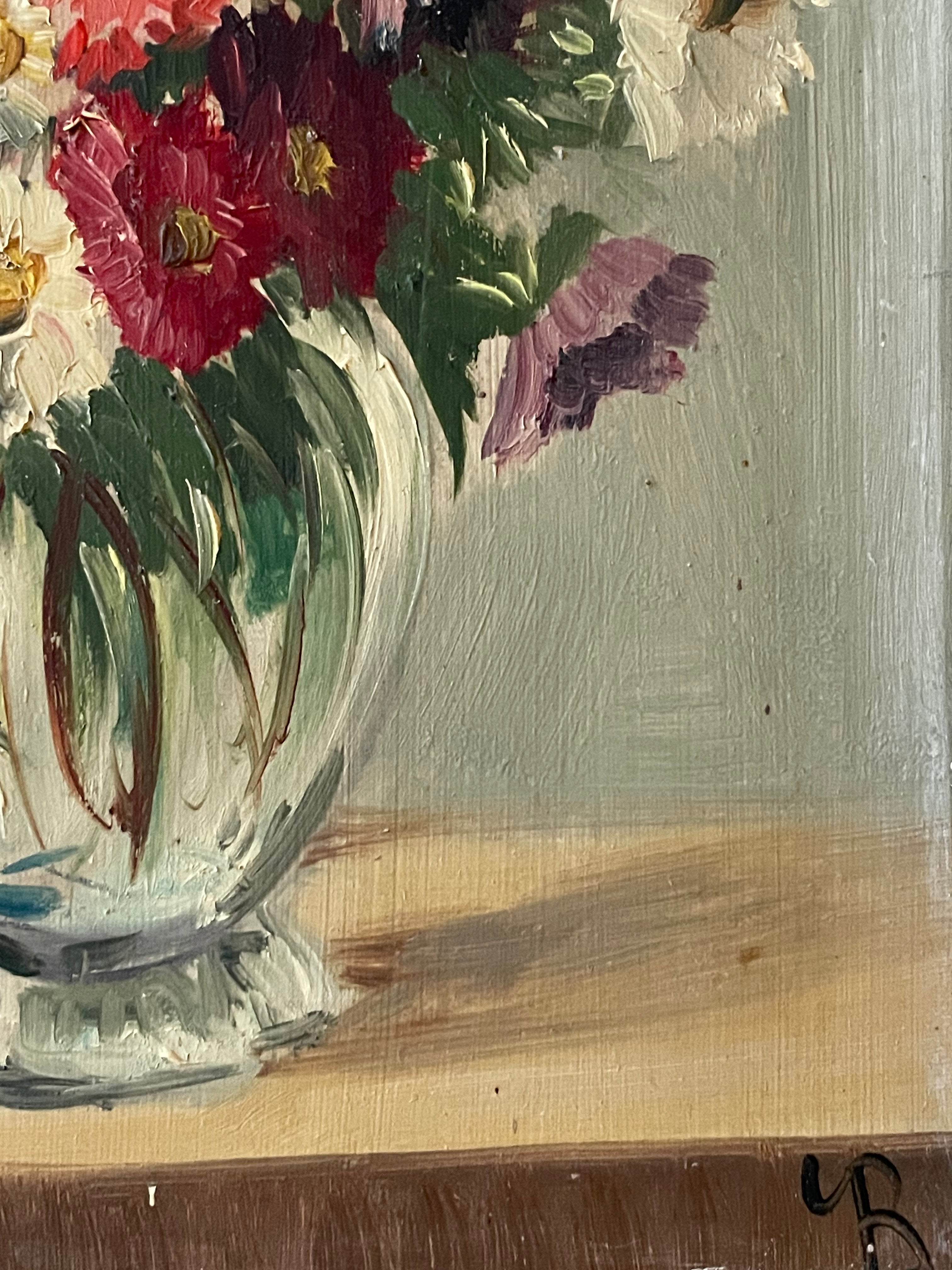 Daisies in a Glass Vase