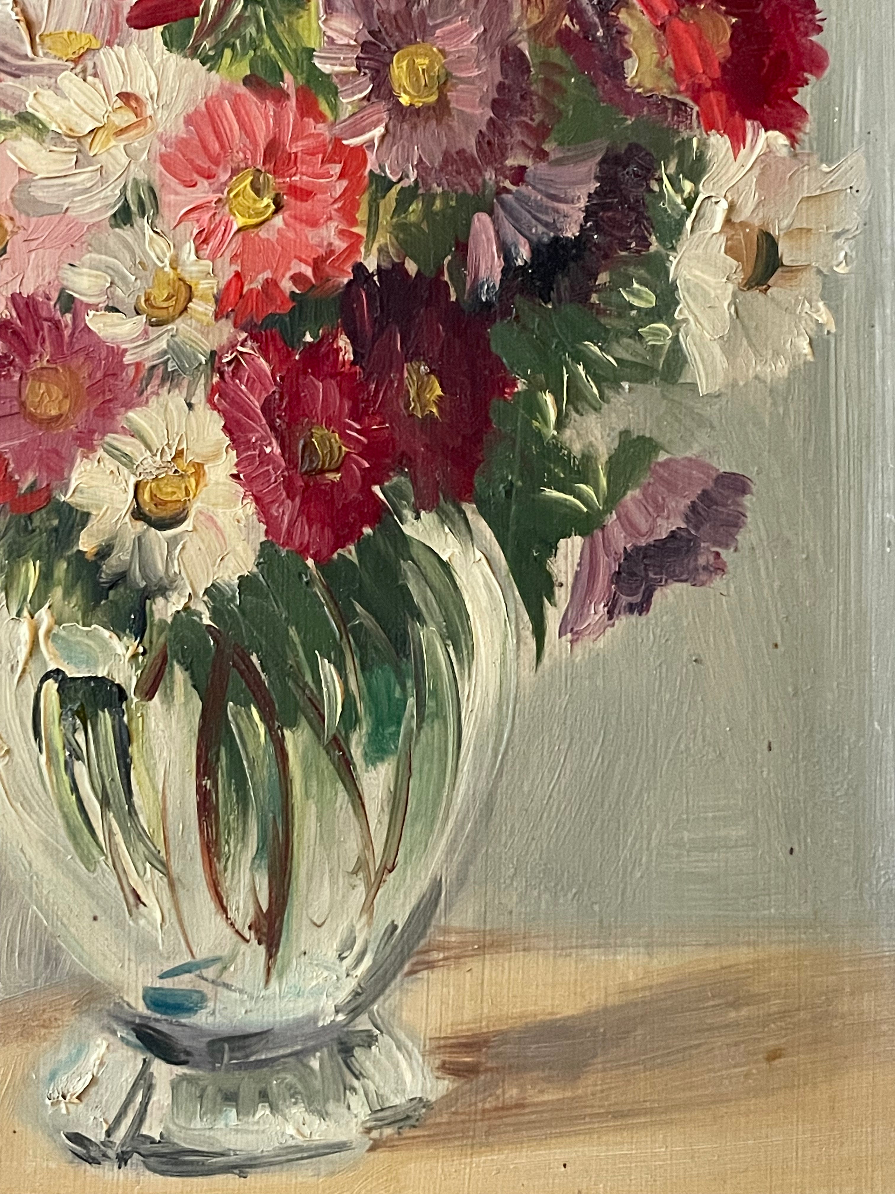 Daisies in a Glass Vase