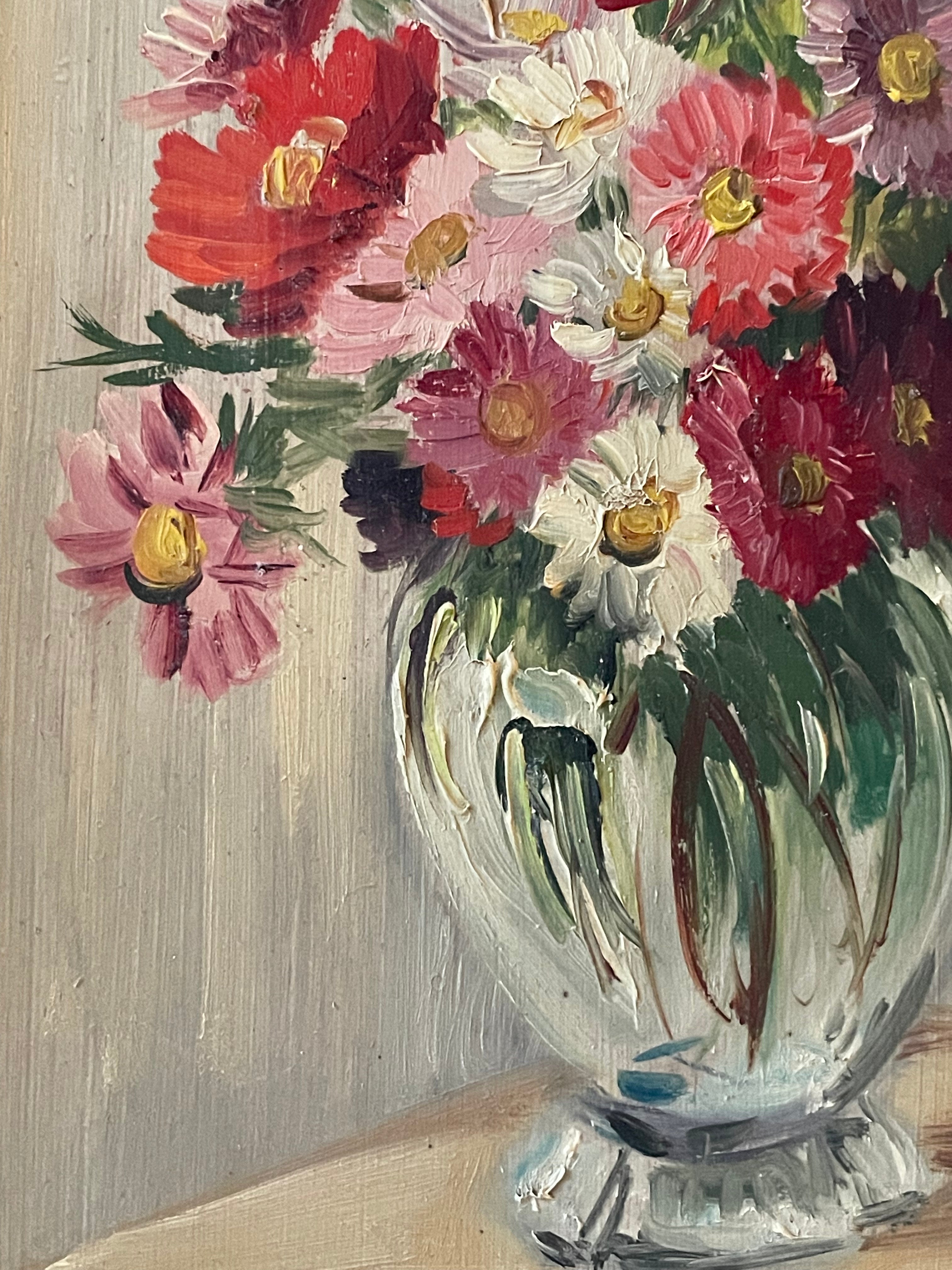 Daisies in a Glass Vase