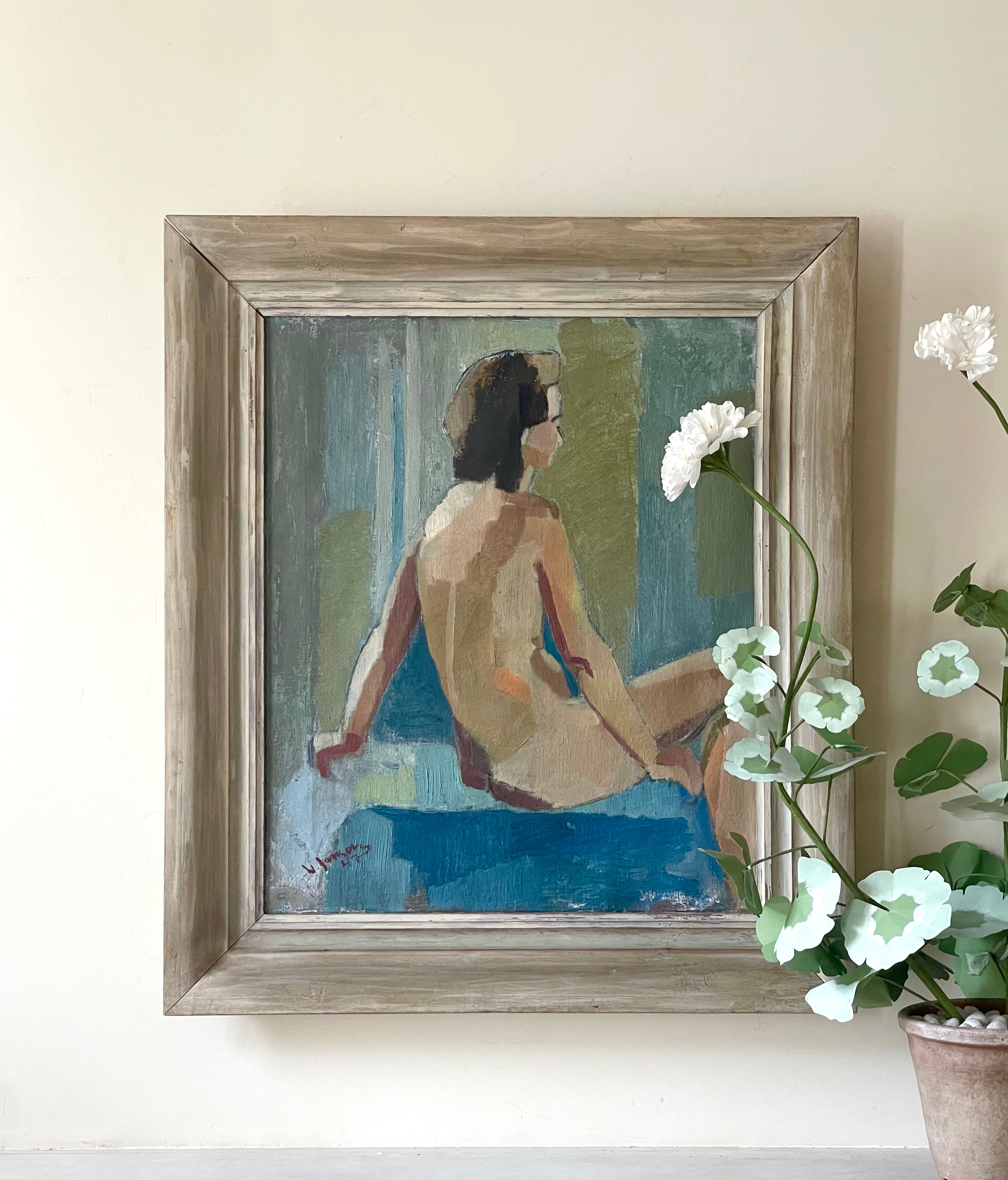 Pensive Blue Nude